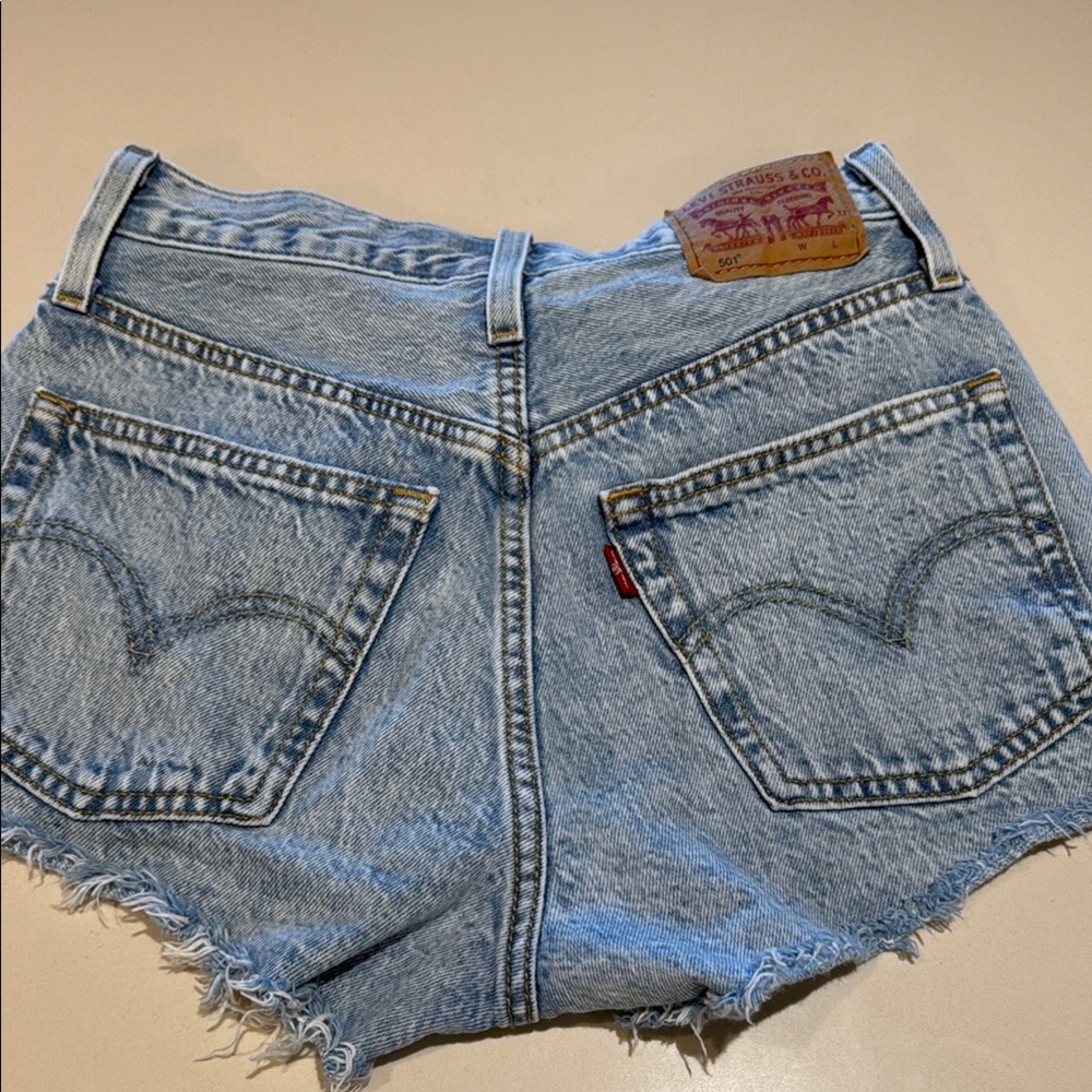 Levi's Women's Blue Denim Shorts 24